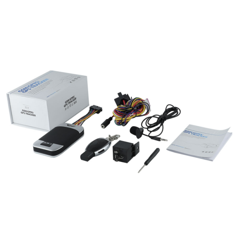 GPS Rastreador para Carro GPS Tracker 303G GSM / GPRS / Microfone Preto