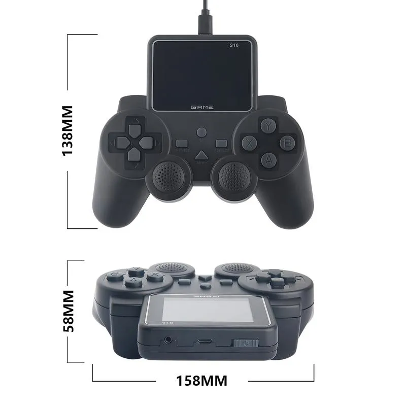 Console Game Stick Controller Gampead Digital Game Luo LU-SY05 Portatil /  520 Jogos / Tela 2.4 / Dual / HD / 1020Mah - Preto