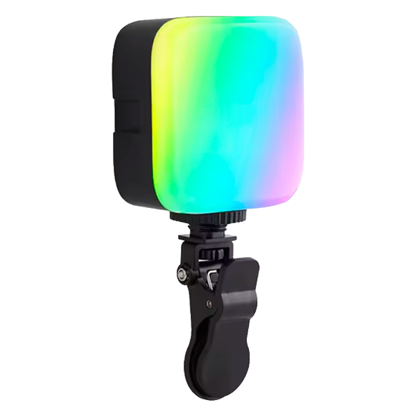 Anúncio: Mini Luz LED RGB Luo LU-589 Iluminação Portátil de Bolso Com Suporte Para Celular / 1500Mah / Recarregavel - Preto