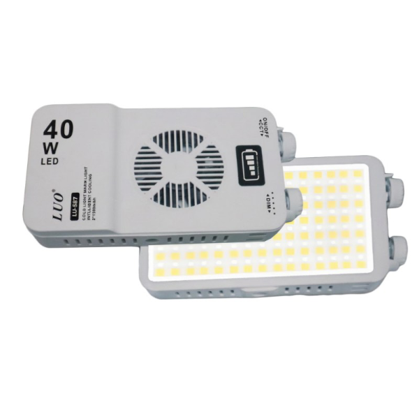 Anúncio: Mini Luz LED Luo LU-587 Iluminação Portátil de Bolso / 40W / 1500Mah / Recarregavel - Branco