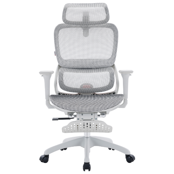 Anúncio: Cadeira de Escritorio Ergonômica SIhoo B100-102-JT / Cadeira de Mesa de Computador Com Encosto de Cabeça Ajustável - Apoio Para Os Pes - Suporte Lombar - Branco
